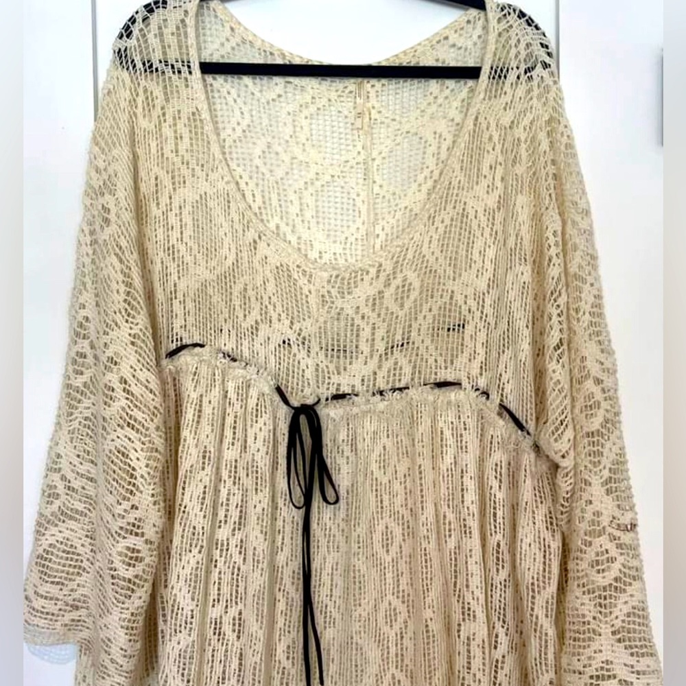 FREE PEOPLE Bo-Ho Lace Tunic